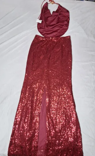 Conjunto rojo lentejuelas