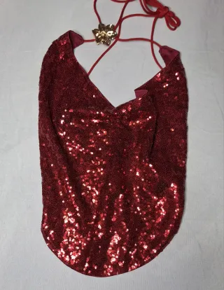 Conjunto rojo lentejuelas