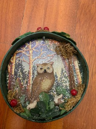 Decorazione Natalizia Gufo Bosco