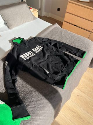 Sudadera esquí Rossignol negra y verde