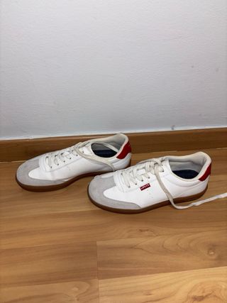 Zapatillas Levi's Blancas/Gris/Rojo Talla 36
