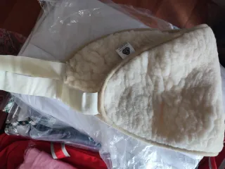 Kit Lana Virgen: Chaleco, Lumbar y Rulo