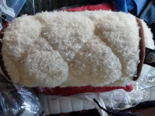 Kit Lana Virgen: Chaleco, Lumbar y Rulo