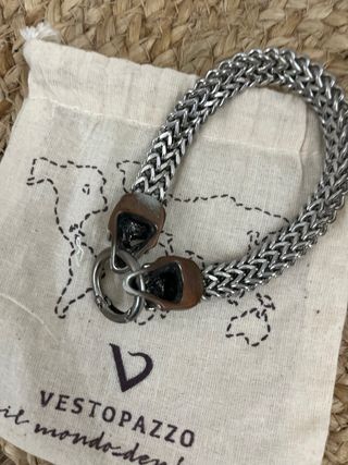 Pulsera Acero Calaveras Usada