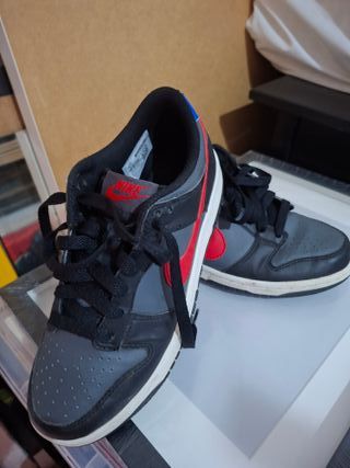 Zapatillas Nike Dunk Low Niño Negro y Rojo