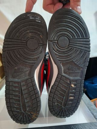 Zapatillas Nike Dunk Low Niño Negro y Rojo