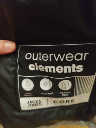 Anorak Jack & Jones Gris Talla S