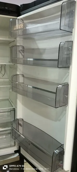 NEVERA COMBI NEGRA FAGOR NO FROST ENERGÍA A+