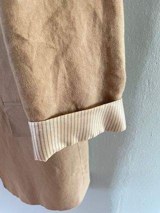 Blazer Zara Lino Beige