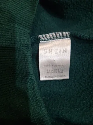 Sudadera verde oso SHEIN Talla L