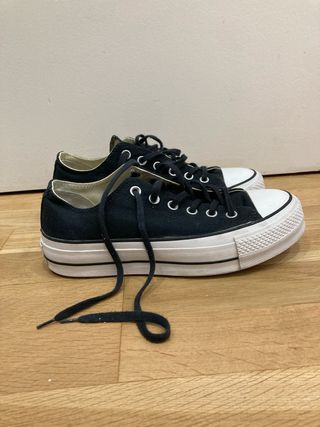 Converse negras doble suela