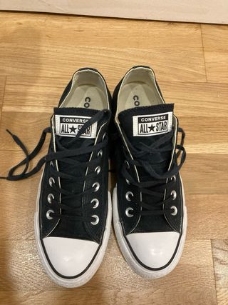 Converse negras doble suela
