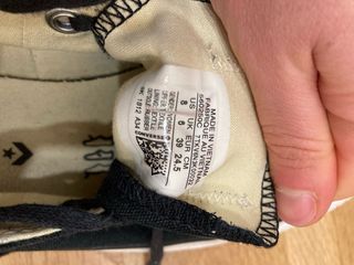 Converse negras doble suela