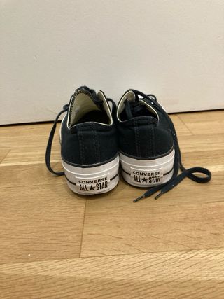 Converse negras doble suela