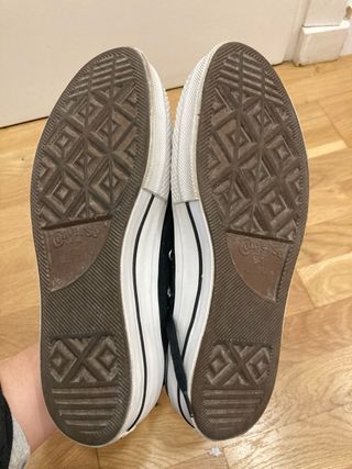 Converse negras doble suela