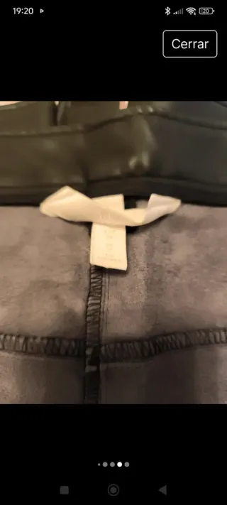 Pantalón polipiel negro