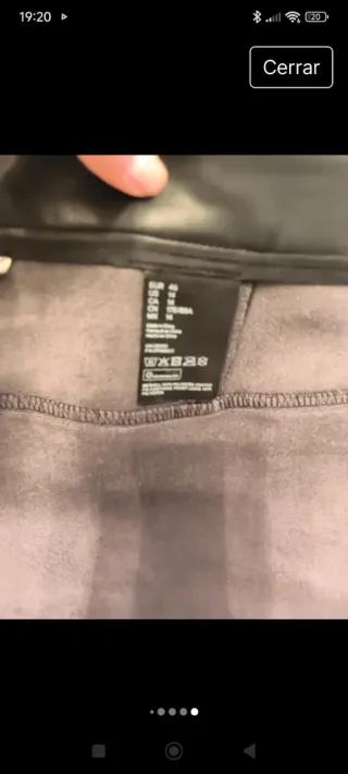 Pantalón polipiel negro