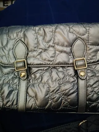 Bolso bandolera plateado mujer uso 1 vez