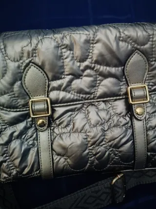 Bolso bandolera plateado mujer uso 1 vez