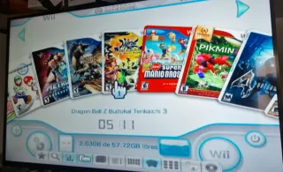 Consola Nintendo Wii con controller e giochi