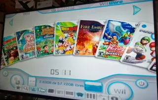 Consola Nintendo Wii con controller e giochi