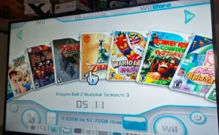 Consola Nintendo Wii con controller e giochi