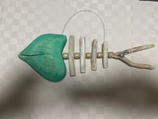 Decorazione Pesce Legno Appendi