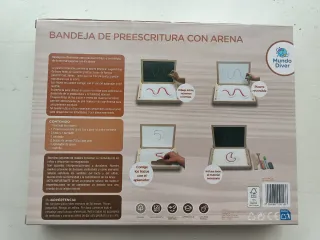 Bandeja de escritura con arena NUEVO CON ETIQUETA