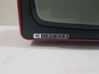 Televisor Antiguo Gruner Rojo y Negro