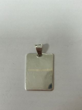 Colgante Chapa Plata Ley Grabable