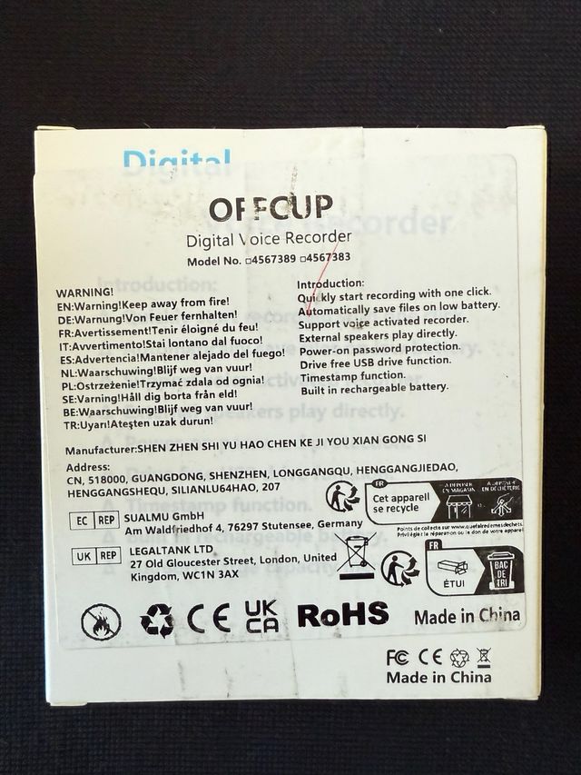 Registratore vocale digitale