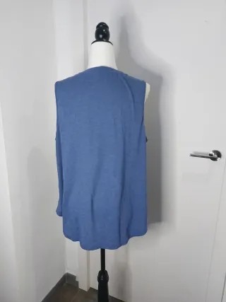 Camiseta sin mangas azul