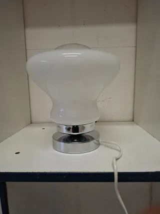 Lampada vintage UFO vetro metallo