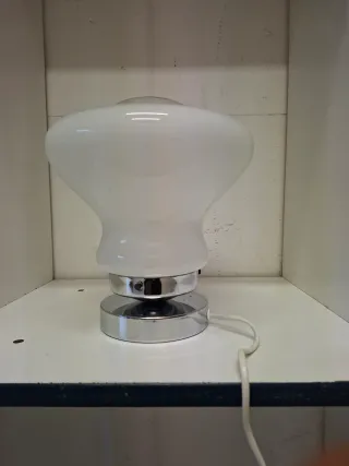 Lampada vintage UFO vetro metallo