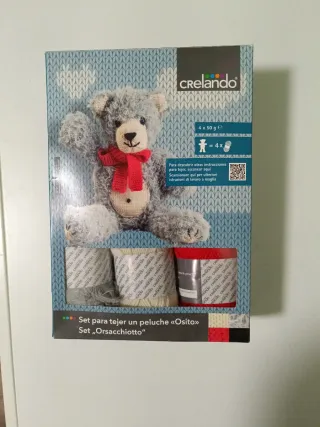 Set de tejido peluche Osito Crelan