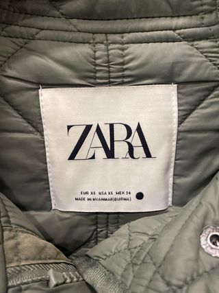 Abrigo largo guateado verde