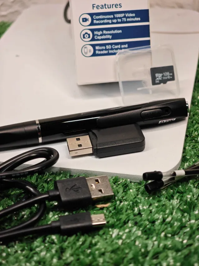 Caneta Mini Câmera HD - 128GB