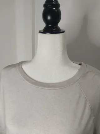 Camiseta manga larga degradado gris