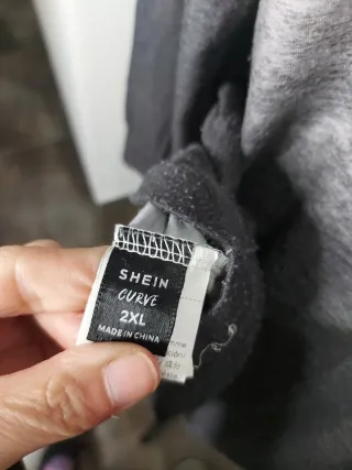 Camiseta manga larga degradado gris