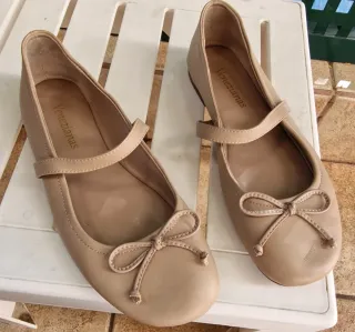 Bailarinas Venezianas Piel Beige Talla 38