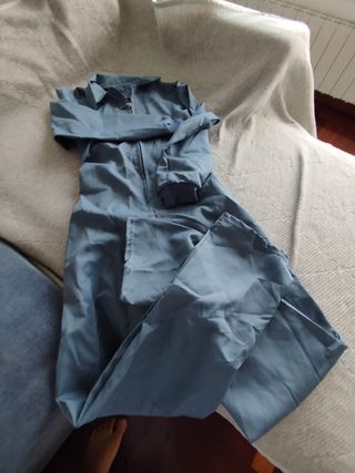 Disfraz Mono Worker Gris Party Landia