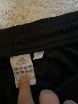 Adidas Chándal Negro Blanco Talla X