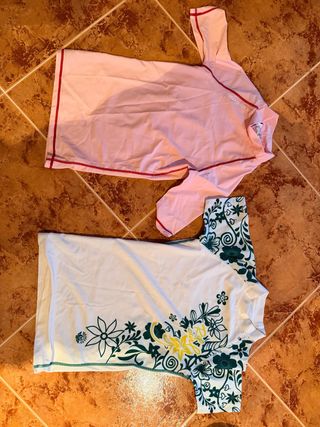 2 Camisetas Agua Mujer Tribord Rip Curl