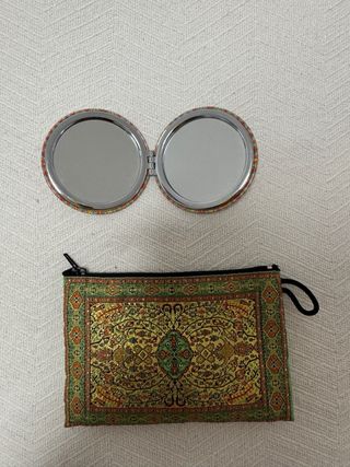 Monedero y espejo étnico nuevo