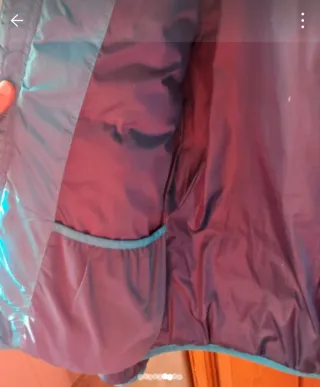 Chaqueta acolchada hombre azul y turquesa