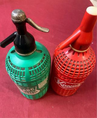 2 Botellas Sifón Antiguas ABC y Konga