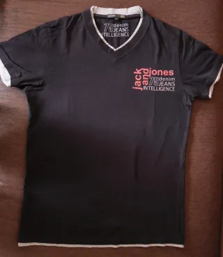 Camiseta Jack Jones Negra Talla S
