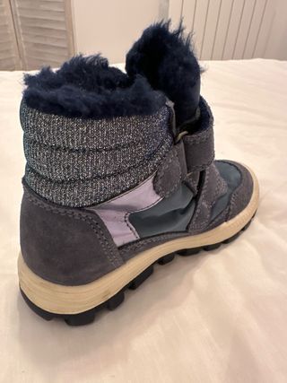 Botas Invierno Niña Azul/Gris número 28