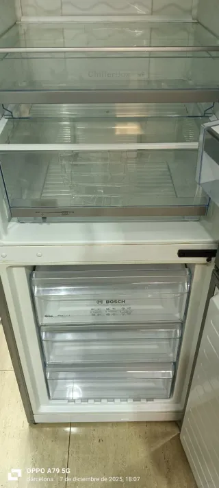 Nevera Bosch Acero Inoxidable No Frost energía A+