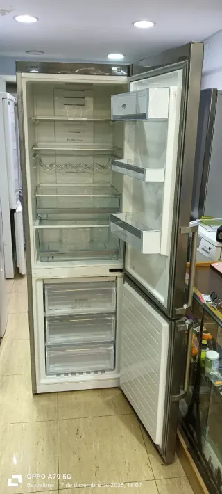 Nevera Bosch Acero Inoxidable No Frost energía A+